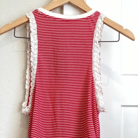 Anthropologie Daily Practice Day Trip Ruffled Mini Dress Striped XL NEW - Picture 9 of 15